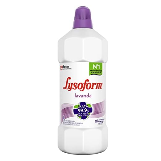 Lysoform Lavanda, Desinfetante Líquido, Limpeza Pesada e Eficiente, 1l