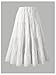 BEAUDRM Girl's Boho Flowy Skirts Cute Ruffle Elastic Waist A Line Vacation Long Maxi Skirt White 8Y