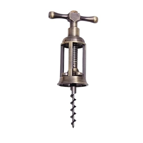 Abridor de botellas vino tinto Retro, sacacorchos aleación Zinc, extractor corcho, champán, bronce antiguo
