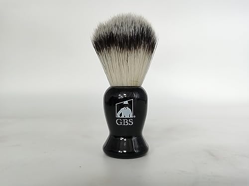 Blaireau de rasage synthétique anti irritation avec manche noir