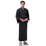 Unisex, d. h. dieser asiatische Samurai-Kimono Morgenmantel kann von Herren und auch Damen getragen werden.