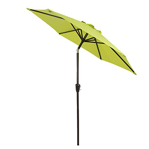 Sombrilla para patio pequeña de 2.25m redonda con manivela exterior plegable