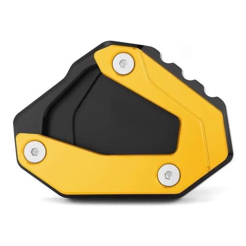 ヤマハ R1M YZFR1M 2015-2023 用 オートバイ CNC キックスタンド エンラージャー パッド サイドフットスタンド エクステンションプレート(Gold)