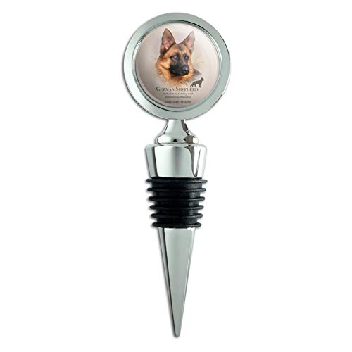 German Shepherd Dog Breed Wine Bottle Stopper