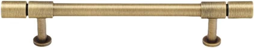 アンティークブロンズソリッドブラスアールデコキャビネットハンドルTバー寝室ワードローブロングプルハンドル、C、7532、128mm