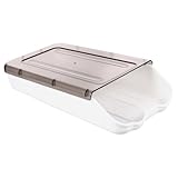 DECORNIJIA プラスチック製 透明卵収納ケース 大容量 スタッキング可能 冷蔵庫用卵ホルダー 保護 丸角設計