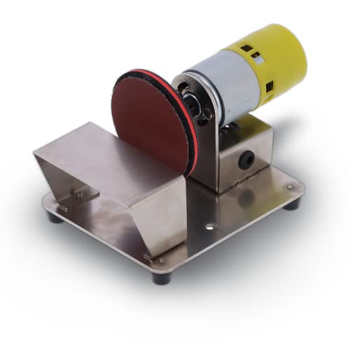 ミニディスクサンダーマシン、20個のサンディングパッドを備えたベンチトップ3インチ電動ロータリーポリッシャー、木材、プラスチック、金属用の6000RPM高速ポータブルサンダーポリッシャー(US)