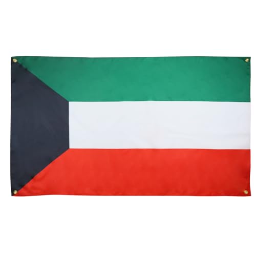 AZ FLAG Bandiera Kuwait 150x90 cm Kuwaitiana Poliestere Leggero 4 Occhielli
