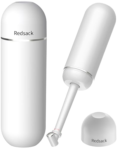 Tragbares Reise Po Dusche mit Einziehbarer Düse | BPA-free Podusche & Intimdusche für Frau und Mann | Portable Hand Bidet 380ml | Peri Flasche Kann Wasser | Speichern Weiche Flasche leicht zu Drücken