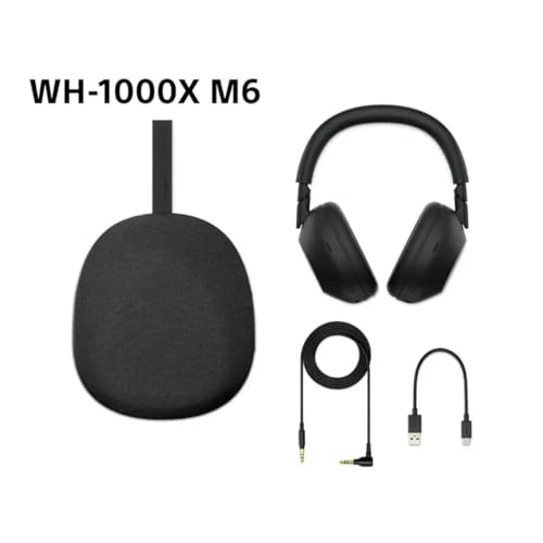 Image of SONY WH-1000XM6 Flagship Noise Cancelling Over-Ear Wireless Headphones, Signature Hi-Res Sound, Ultimate Convenience, Foldable Design, Durable Case, 30 Hour Battery, iOS & Android, Midnight Blue