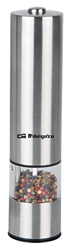 Orbegozo PM 3550 Molinillo de pimienta y sal, acero inoxidable, grueso regulable