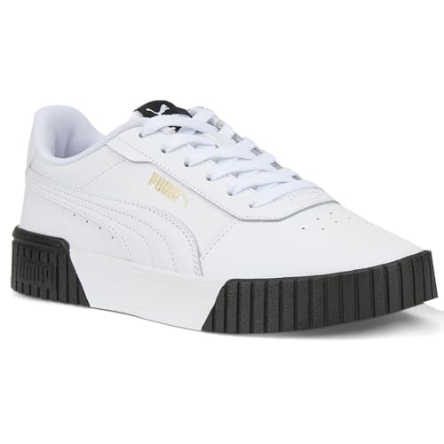 Image of PUMA Womens Carina 2.0 Lace Up Sneakers Shoes Casual - White - Size 6.5 M