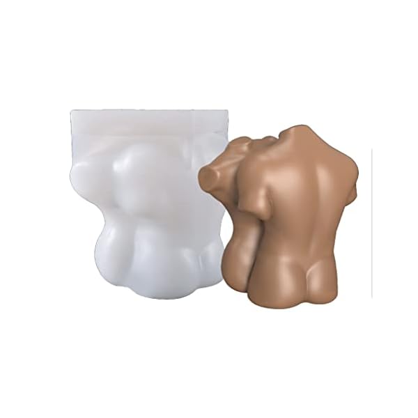 JIUYECAO Silikonform für menschliche Körperpaare, Kerzendekoration, Hexenzubehör, Kerzenform, 3D-Silikonform, für…