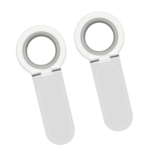 TEHAUX 2 piezas Elevadores para Asiento de Inodoro Adhesivos Mango Higiénico para Tapa Wc Fácil Instalación para Hogar Hotel y Oficina