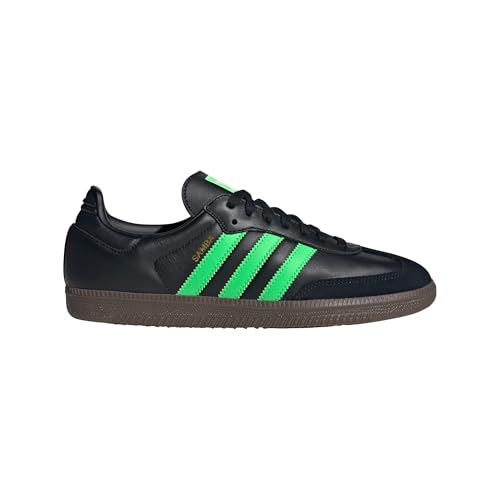 adidas CBLACK/SCRGRN Men's Samba OG Core blackScreaming Green/GUM5 15 US, Wide