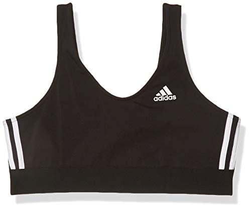 adidas Women's Must Haves 3-Stripes Bra Top Black/White Large