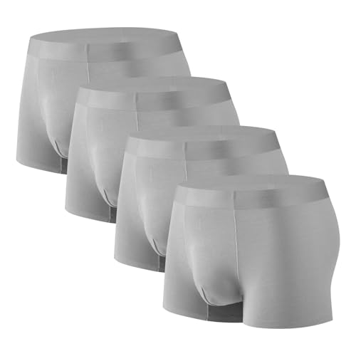 4 Pack Underpants for Men Modal,Quick Dry Boxer Briefs Breathable,Baggy Microfiber Boxer Shorts Underwear Comfortable