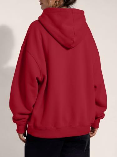 Image of Trendy Queen Women Oversized Hoodies Fall Outfits | Gentle Skin Feel, Aesthetic Drop Shoulder, Large Kangaroo Pocket, Seamless Daily Outfit Match