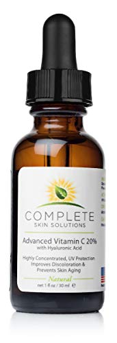 Advanced Vitamin C 20% Serum With Ferulic, Hyaluronic Acid 1 oz