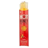 Savannah Bee Company Hot Honey Fire Sticks 100% Pure Honey Infused with Sweet Wildflower - Heat from Scotch Bonnet and Habanero Peppers - Pack of 12 sticks