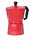 Włoska kawiarnia, polerowany dzbanek do kawy w zmywarce do domu(czerwony)