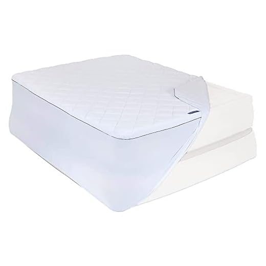 Coleman Aerobed 18 Inch Tall Insulated Odor Resistant Disinfected Stain Resistant Soft Fleece Air Mattress Cover, Twin, White