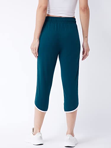 Image of Modeve Women Striped Cotton Blend Capri