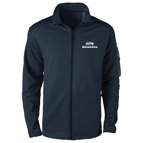 Image of Dunbrooke Men's NFL Freestyle Coated Tech Fleece Full-Zip Jacket