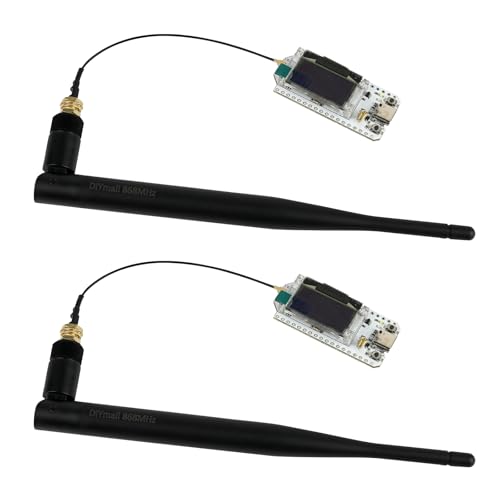 Sparkleiot 868Mhz Heltec LoRa32 V3 Node Development Board LoRa 32 SX1262 ESP32-S3 WiFi BLE with 5DBi SMA Male Antenna for Meshtastic (2 Stück)