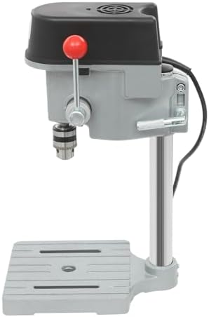 3-Speed Mini Bench Drill Press, Portable Electric Bench Wood Table Drilling Machine for Wood Metal Plastic, Compact Benchtop Drill Tool for DIY and Precision Projects
