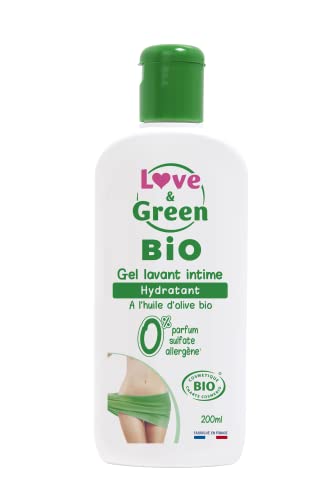 Love & Green - Gel Lavant Intime Hydratant Bio 200 ml - Fabriqué en France