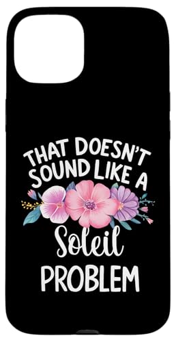 SOLEIL Personalized Cute Flower Girls SOLEIL Name スマホケース iPhone 15 Plus 用