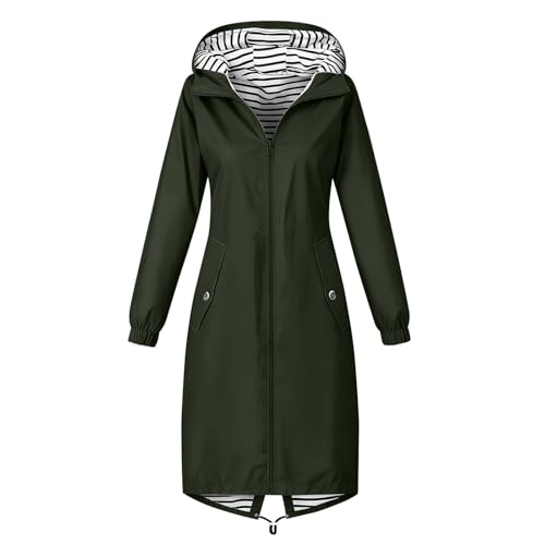 Manteau imperméable femme long pliable contre les pluies soudaines