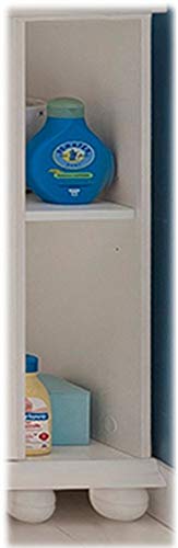 Preisvergleich Produktbild Froschkönig24 Bolton Regal WickelKommode Anrichte Sideboard rechts Fichte Altweiß