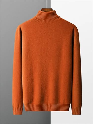 Men Turtleneck Wool Sweater Autumn Winter Thick Knit Long Sleeve Casual Pullover Knitwear3
