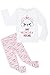 Disney Aristogatti Pigiama A Maniche Lunghe per Bambina, Pigiami Due Pezzi in Cotone con Marie, 18 Mesi - 14 Anni (Bianco/Rosa, 9-10 Anni)