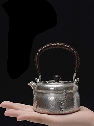 No-Branded Teiera d'Argento hkrstssxj Pure Argento Tea Service Drinkware Collezioni di Cinese Cinese Teaketlet Set Hot… - immagine 3