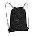 MZERSE Women Fashion Drawstring Backpack Gym Bags with Zipper Pockets, Multifunction Compatible with Dark Gray Black Leopard Cheetah Print Drawstring Bag for Cycling Hiking Team Training