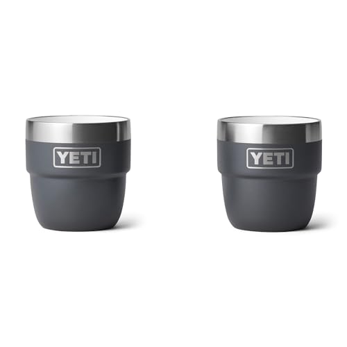 Image of YETI Rambler 4 oz Stackable Cup, Stainless Steel, Vacuum Insulated Espresso /Coffee Cup, 2 Pack