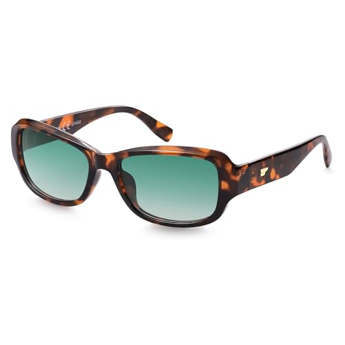 VANLINKER Retro Polarized Rectangle Sunglasses for Women Men Trendy 90s Soft-Square Frame Medium Rectangular Shades VL9869