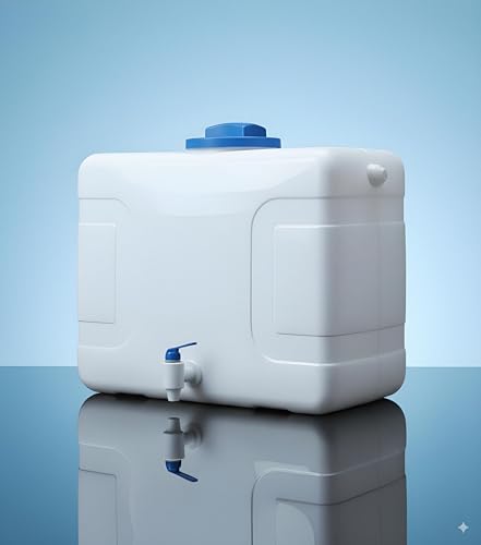 Image of RO Waste Water Storage Tank | High Capacity | 18 Litre | Premium Reject Water Tank | Large Capacity Utility Water Tank for Home & Commercial RO Systems | Durable, Wall-Mountable Design
