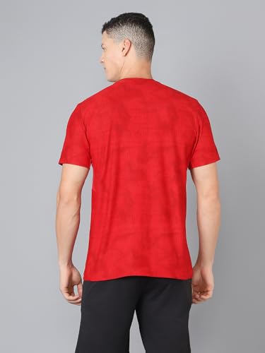 Image of TECHNOSPORT Men Cricket Fan T-Shirt IPL Printed Casual Sportswear Tee Typography Print Slim Fit Round Neck Short Sleeve Polyester Sports Tshirt for MenIPL MensJersey
