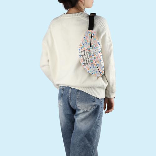 MNIGIU Respiratory Therapist Gift RT Crossbody Bag Lung Therapist Gift RT Student Graduation Bum Bag3