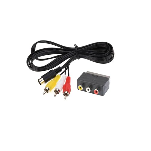 CHILDMORY - CHILDMORY Câble AV audio - vidéo 1.8m / 6ft compatible Genesis 2 3 avec adaptateur 3rca