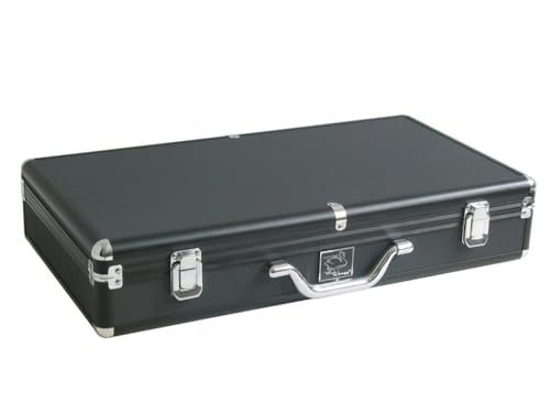 Set White Burgundy Tiles Classic Pusher Arms Aluminum Case miniatura 4
