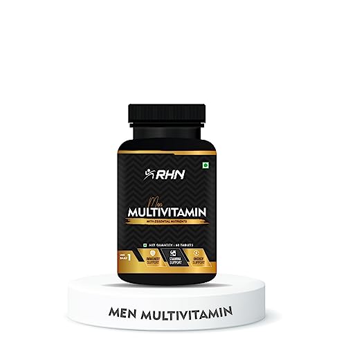 RHN Multivitamin for Men – 60 Tablets | Fulfil Daily Nutrient Requirement, Delay Ageing, Boost Immunity, Healing & Recovery RHN Multivitamin for Men – 60 Tablets | Fulfil Daily Nutrient Requirement, Delay Ageing, Boost Immunity, Healing & Recovery