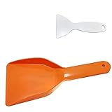 GEiNNOVA Snow Shovel Refrigerator Frost Scraper Icebox Spade Ice Scoop 2 Pack (Orange)