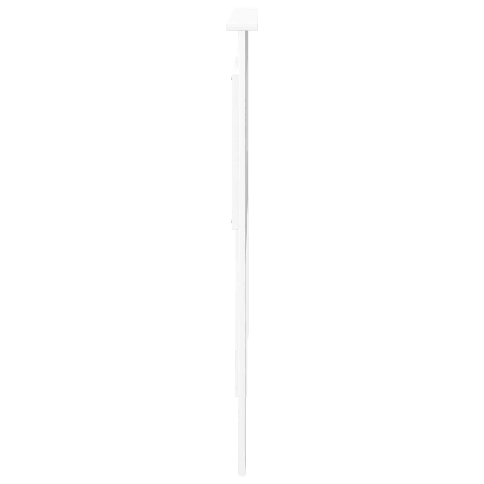 Tomostar Tête de lit, Armoire Tête de lit sur Pied Meuble de Chambre à Coucher avec Blanc 140 cm Bois d'ingénierie