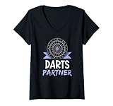 Photo Gallery donna freccette partner amante hobby dart player maglietta con collo a v Photo Gallery donna freccette partner amante hobby dart player maglietta con collo a v
