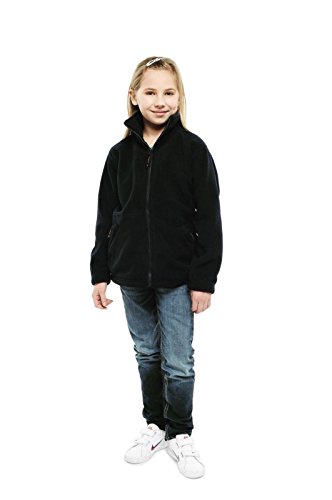 Chaqueta de forro polar infantil con cremallera completa para niños pequeños
